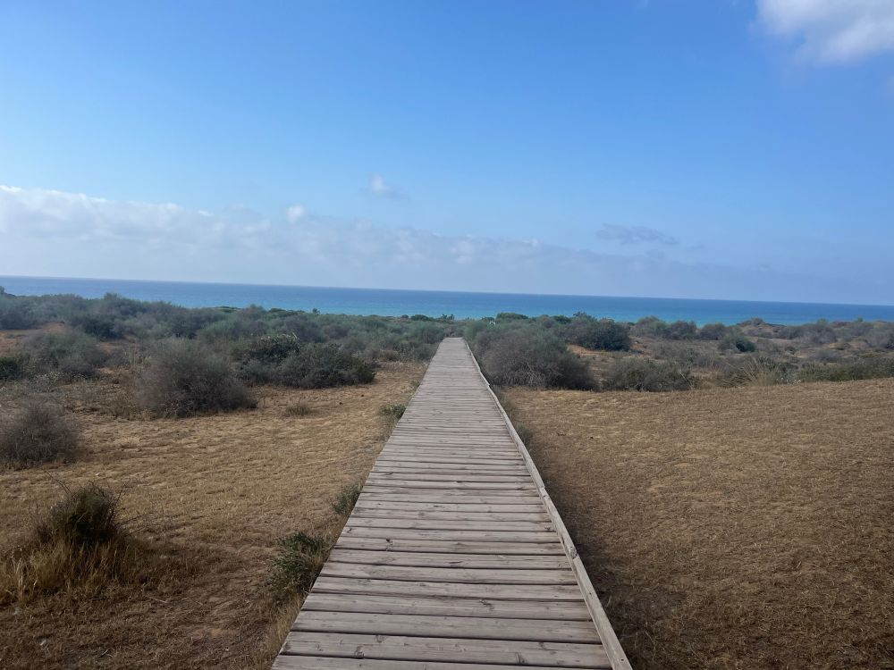 Protected beach in Spain accessible by ramp