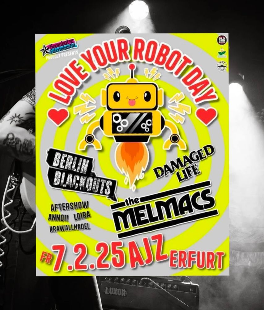 Konzertflyer für das Konzert in Erfurt. 