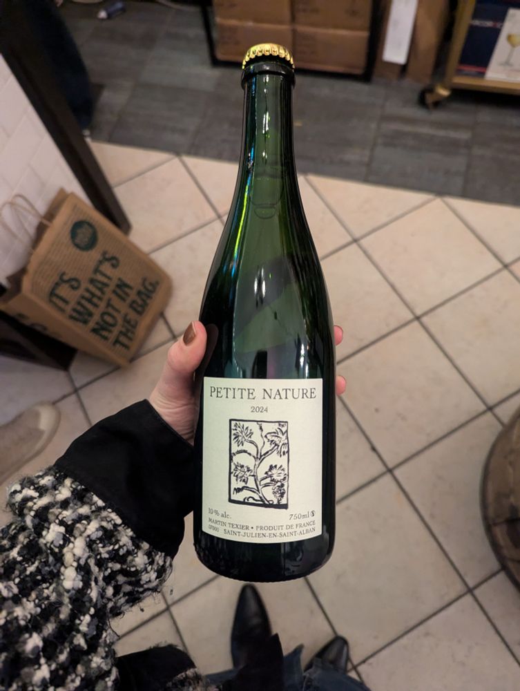 A bottle of martin texier 2024 pet nat