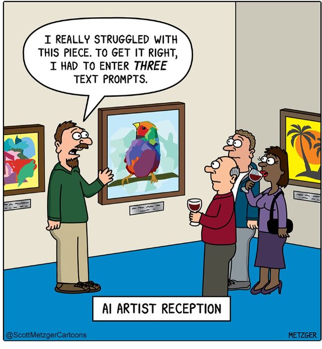 Artist says "I really struggles with this piece.  To get it right, I had to enter 3 text prompts."