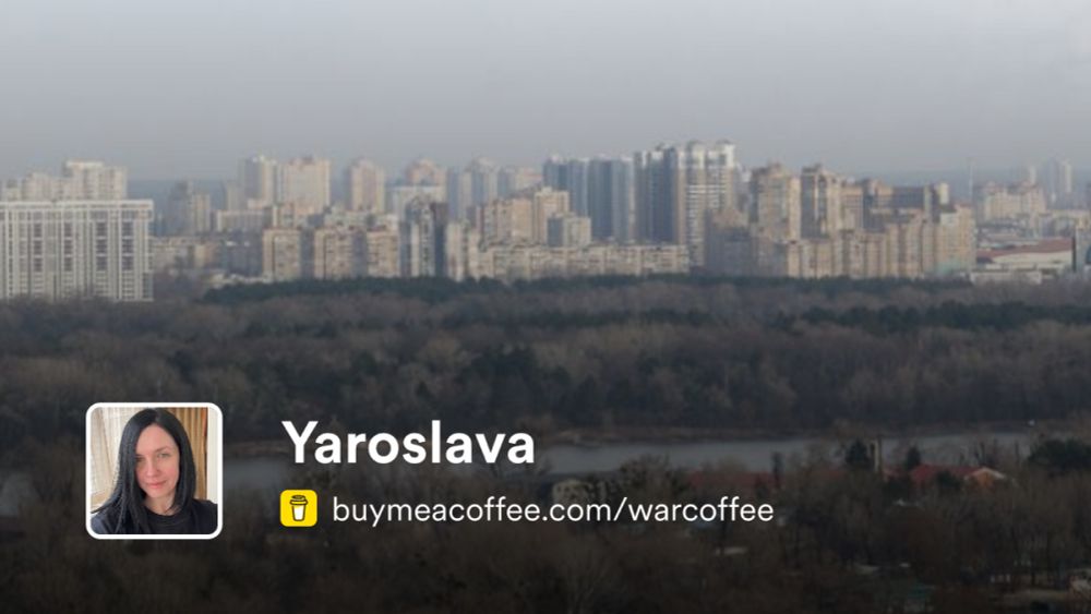 Yaroslava is writing #warcoffee blog