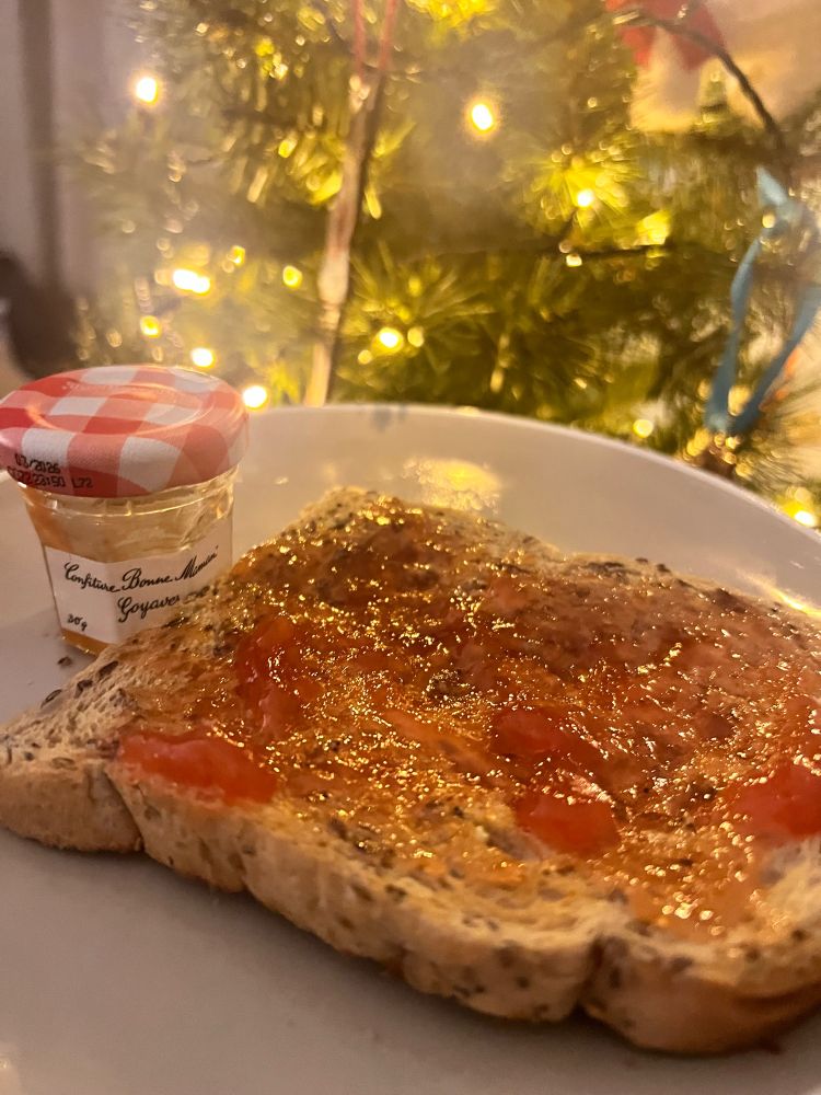 Guava jam on toast 