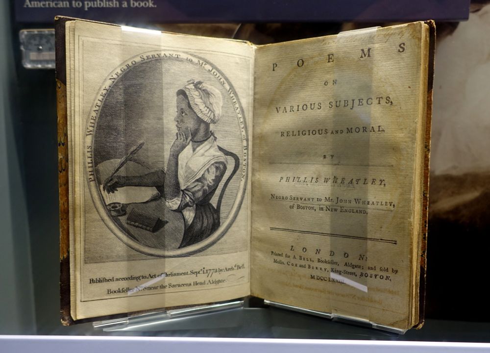 Poems on Various Subjects, Religious and Moral, by Phillis Wheatley, 1773 - Old South Meeting House - Boston, MA