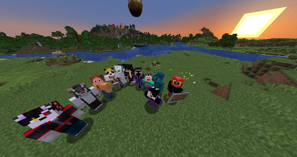 A bunch of cuties in Minecraft