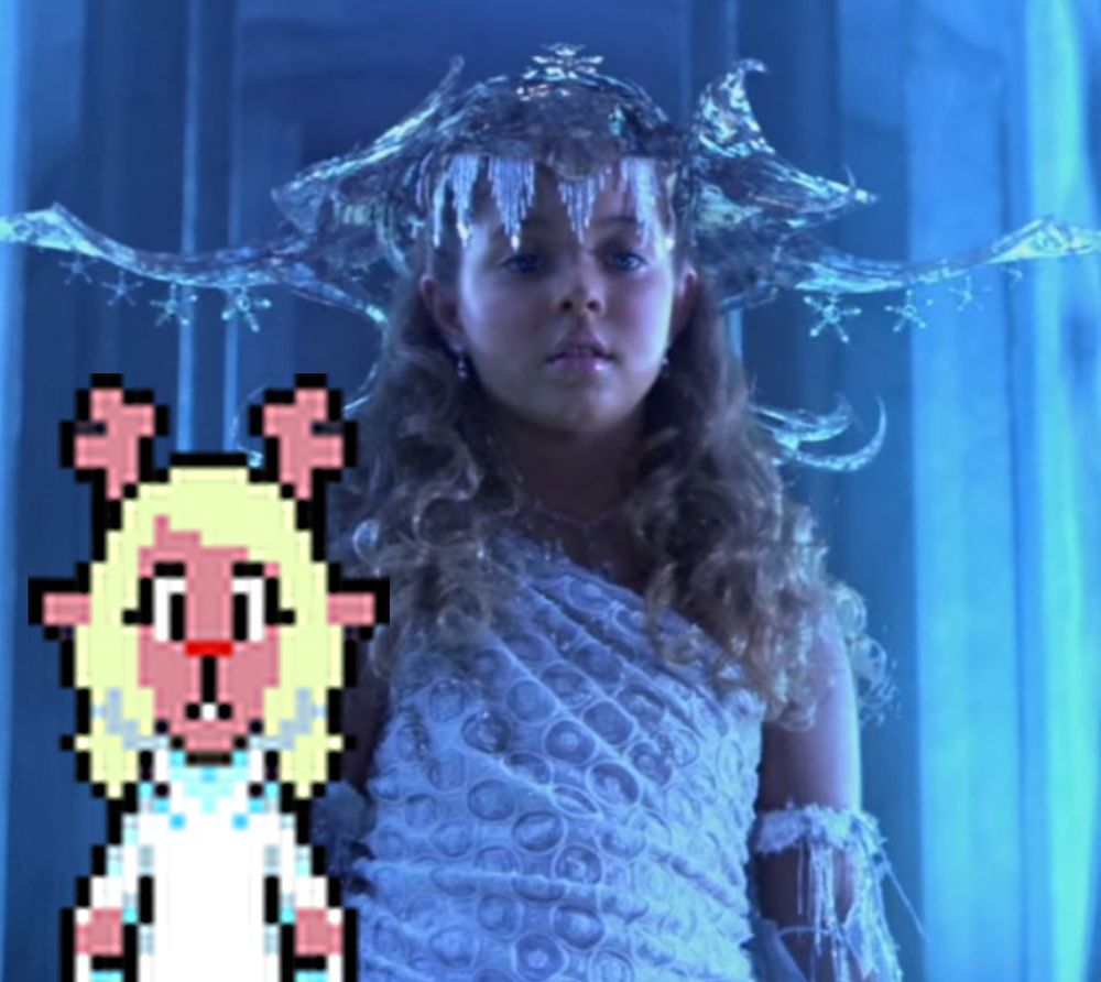 Noelle's Dark World form next to Marissa's Dream World form. Uncanny.