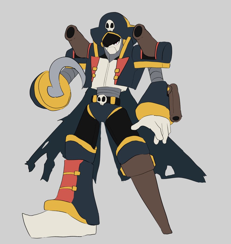 Illustration of Pirate Man for my Rockman R AU.