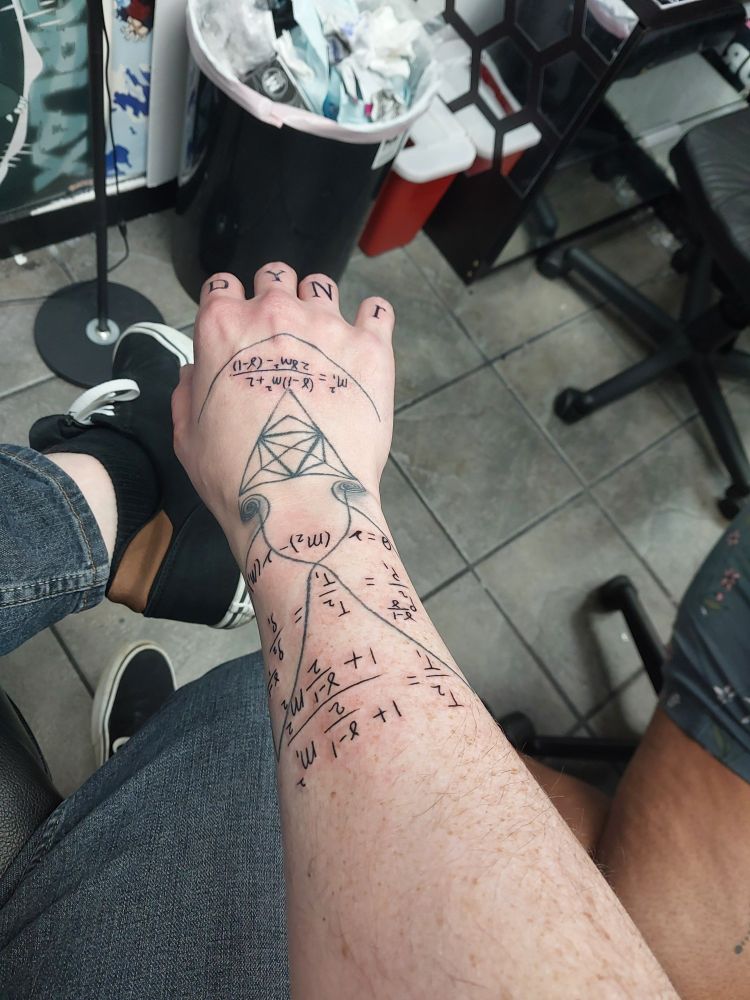 Freshly tattooed supersonic equations 