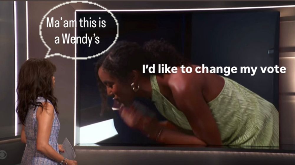 Ashley, trying to change her vote with Julie saying ma’am this is a Wendy’s