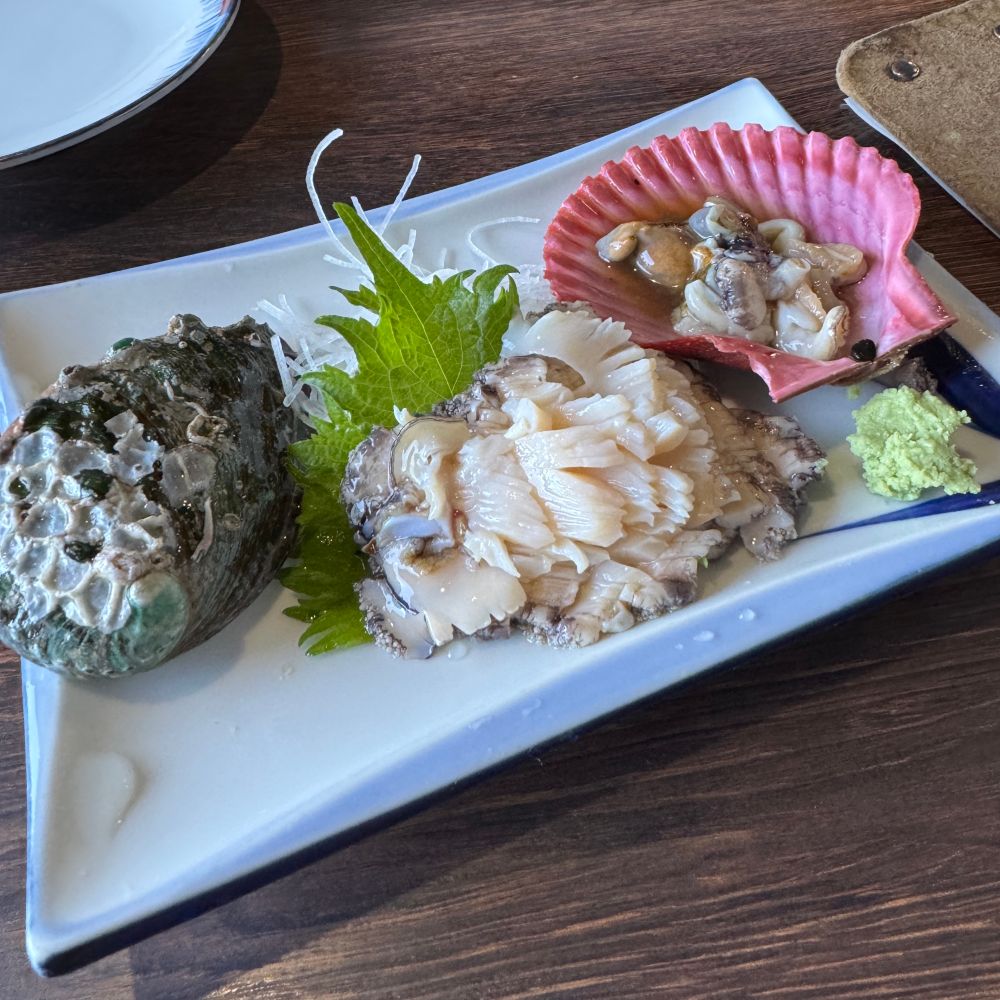 アワビのお造り