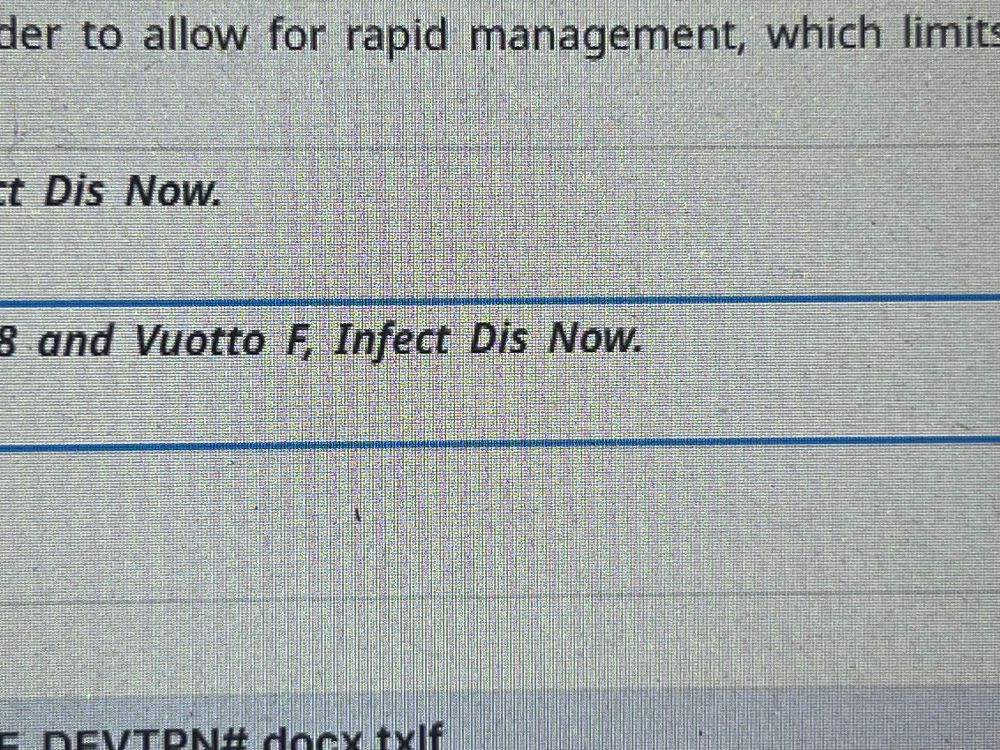A segment of machine translated text including the words “Infect Dis Now” [an abbreviation of Infectious Diseases Now]