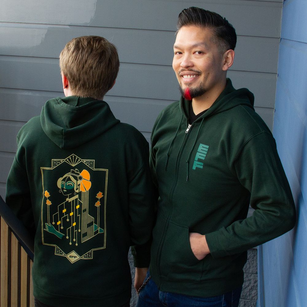 EFF's Motherboard Hooded Sweatshirt