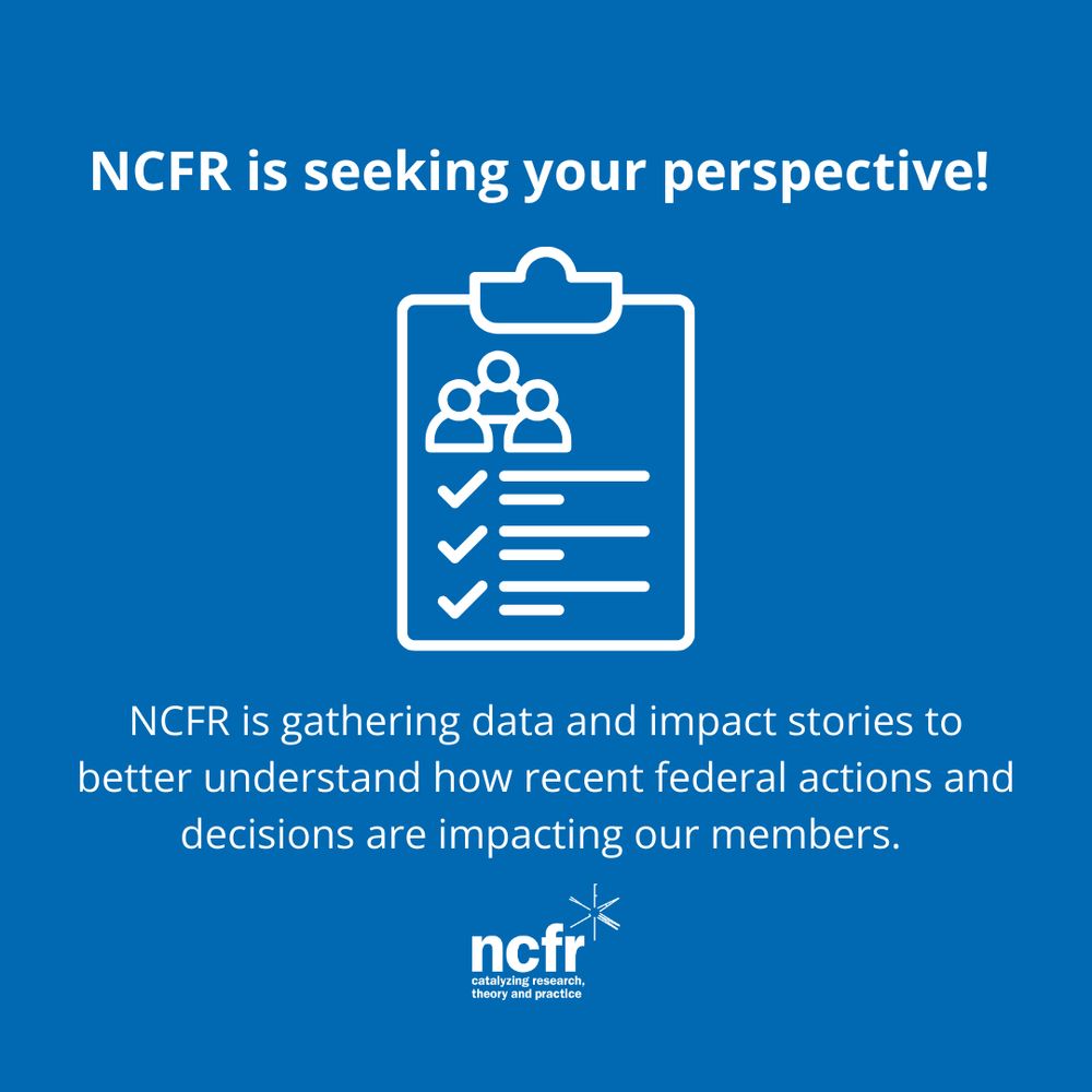 NCFR is seeking YOUR perspective.