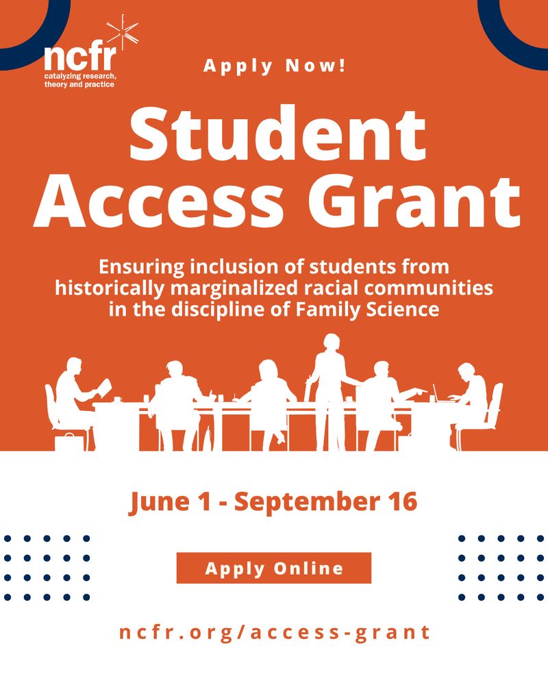 Family Science Students of Color, apply to NCFR's Student Access Grant