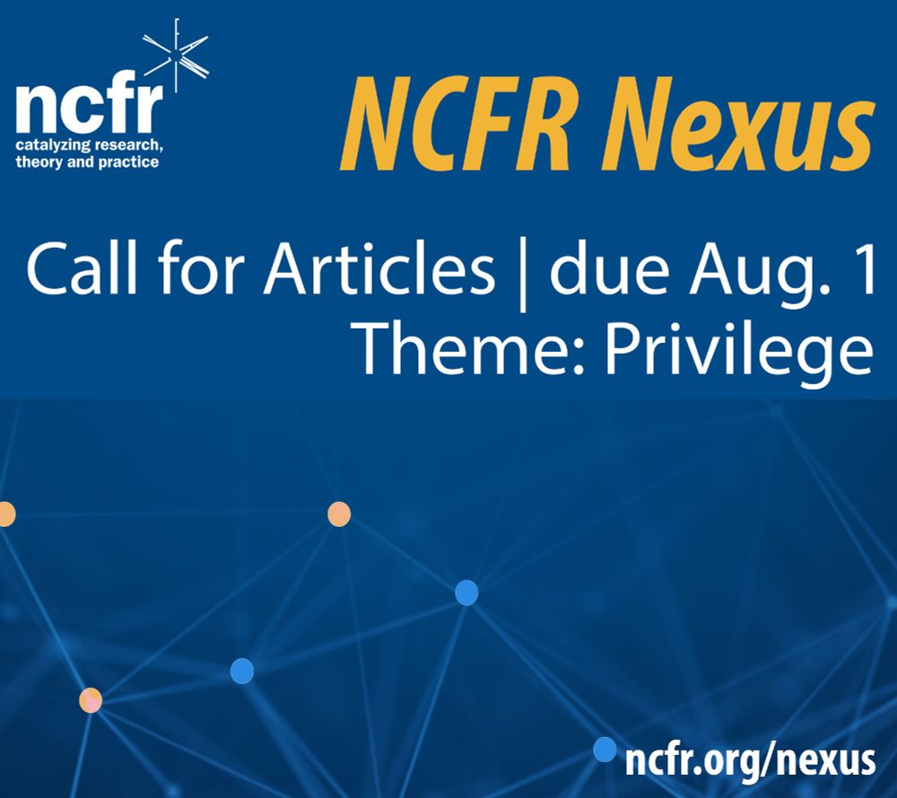 Call for articles- NCFR Nexus