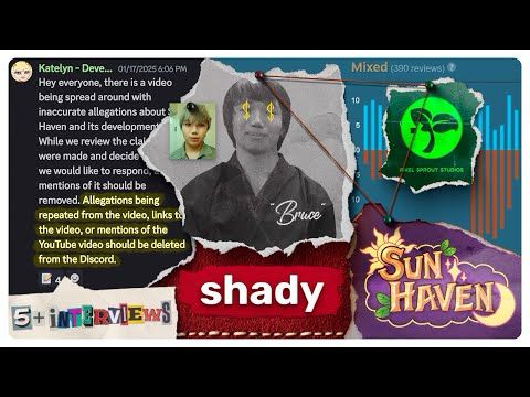 THE SUN HAVEN CONTROVERSY: Former Artists Speak Out Against Pixel Sprout Studios