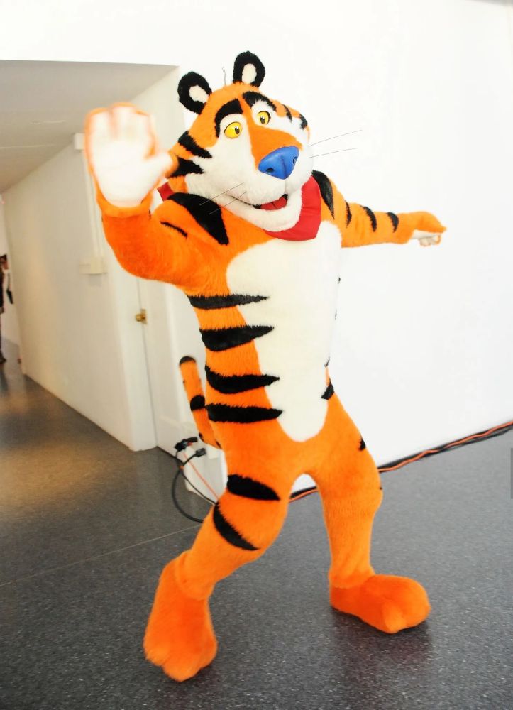 Tony the Tiger mascot costume. My favorite version of him 🧡