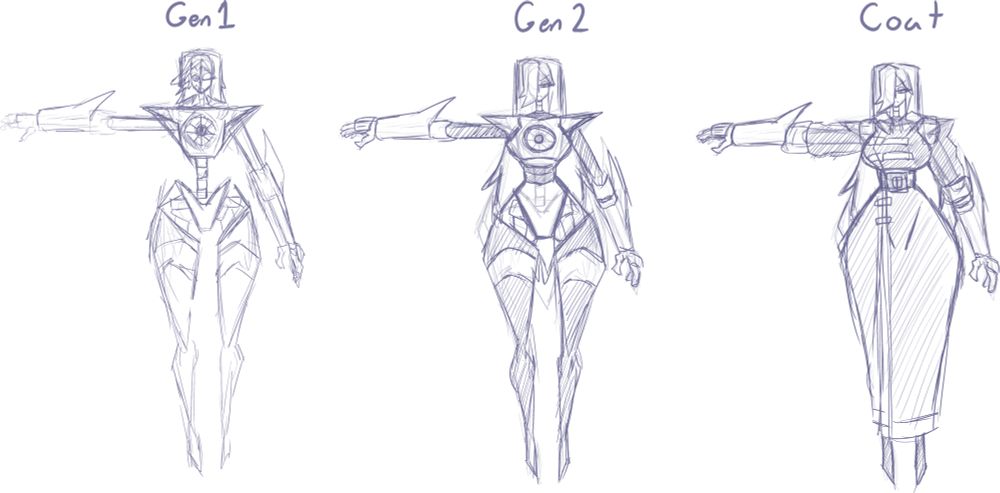 The lone survivor of an ambush with a horrid  creature and was saved by a man who knows his way around necromancy and machines, now she is his bodyguard because she feels she owns the man her life.