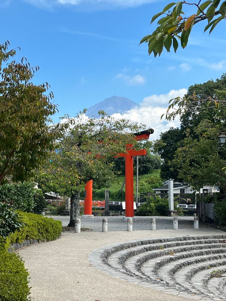 Le Mont Fuji et un Tori 
