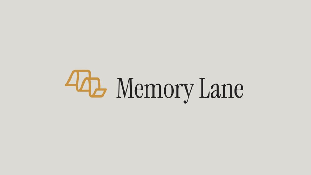 Logo draft for our photo sharing app called Memory Lane