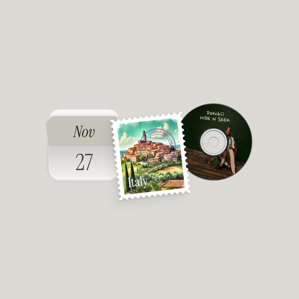 Date, location and music widget for the Memory Lane photo sharing app