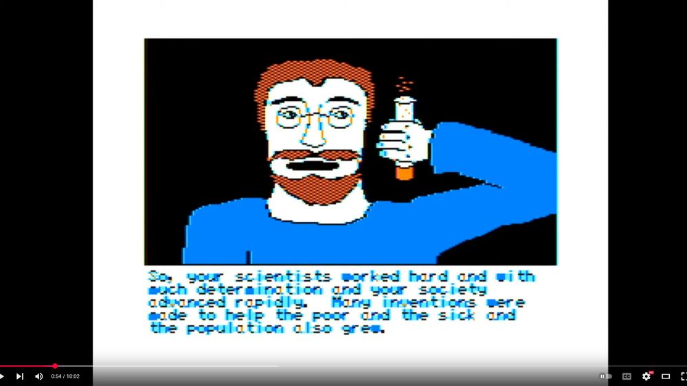 A badly drawn scientist of Quandic.  