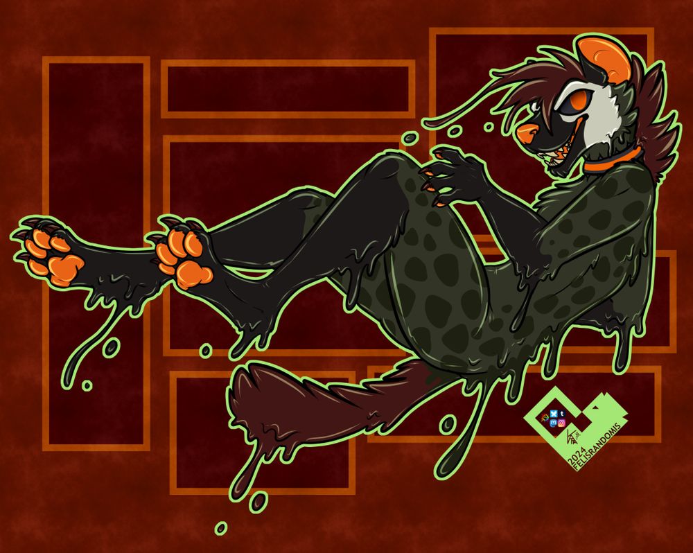 Digital art - Gooey hyena