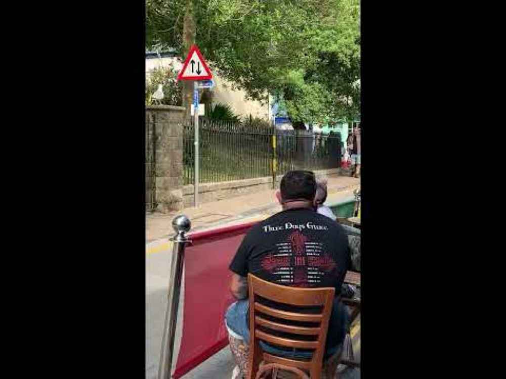 Welsh Seagull Steals Tourist's Sausage Roll Outside the Pub with Hilarious Commentary.