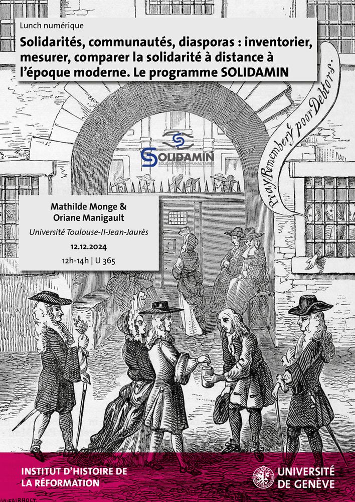 Poster of the seminar centered around the SOLIDAMIN program, by Mathilde Monge and Oriane Manigault.