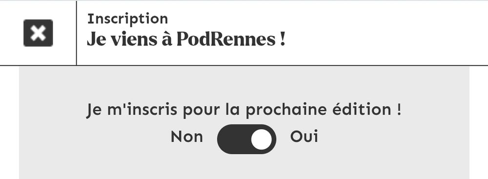 Inscription sur PodRennes.fr