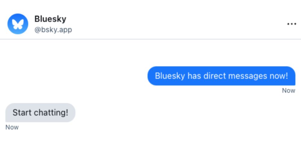 Just shipped: Bluesky Direct Messages! - Bluesky