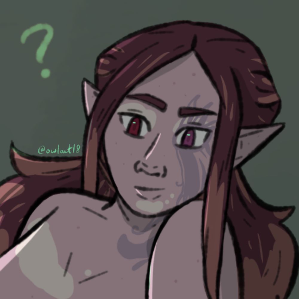 Drawing of my durge from Bg3