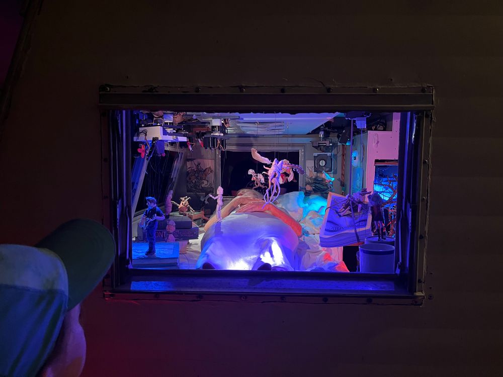 Part of an art installation by Janet Cardiff and George Bures Miller. 