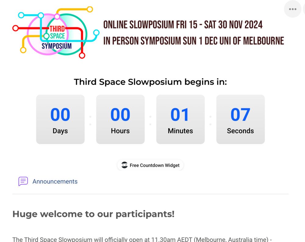 screenshot of counter counting down to Slowposium launch