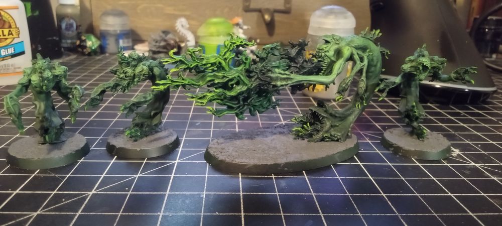 Flamers of Tzeentch in green with green flames