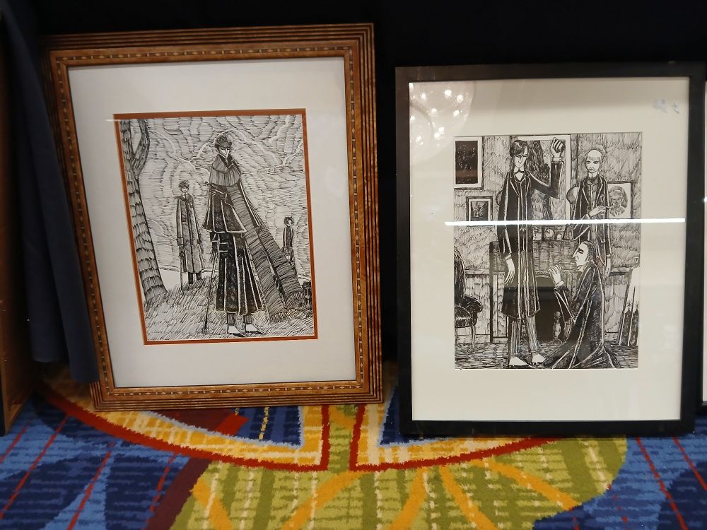 Original pen and inks dating back to 2001.