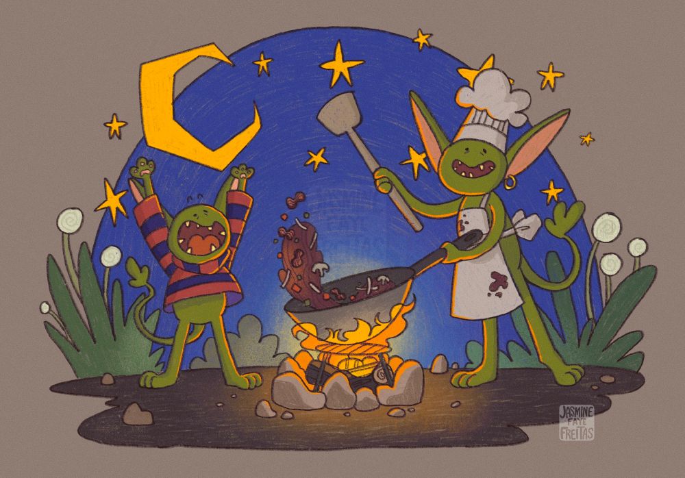 Goblin stir fry dinner