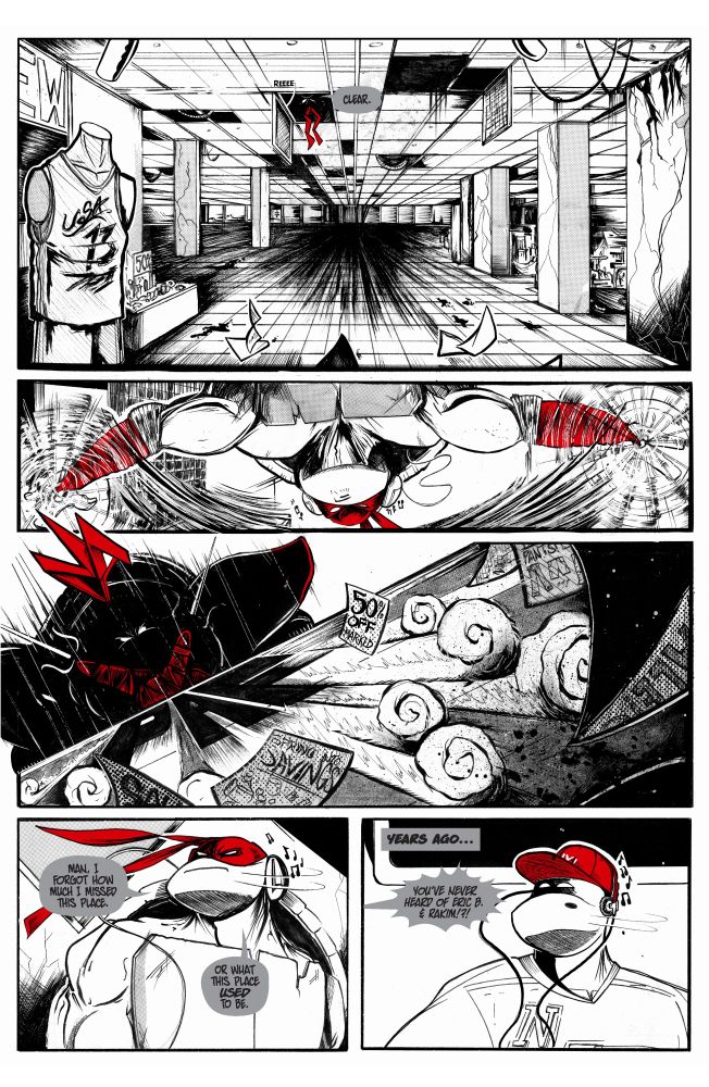 Raphael enters a run-down, empty store that brings back memories.