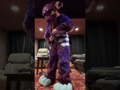 How to put on a fursuit #fursuitfriday #furry