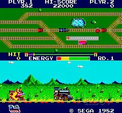 Screenshot of Super Locomotive in the arcade.