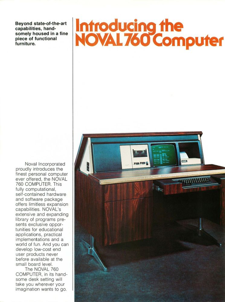 1977-06 Byte pg 82. Advertising for the Noval 760 computer.
