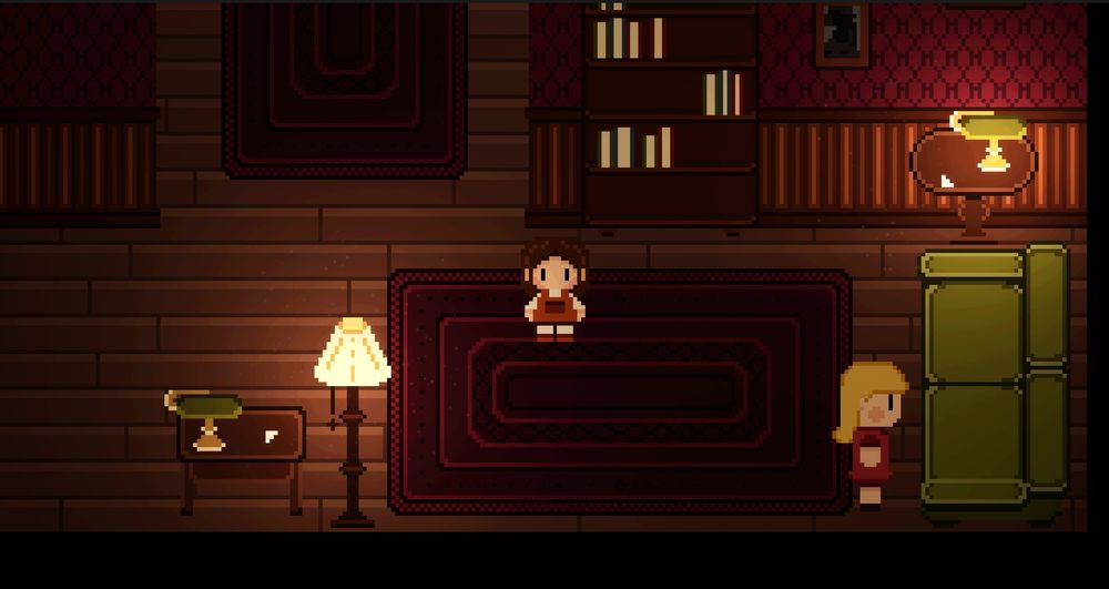 A 2D scene of Oniria's Demo. In this part of the game, you will control the main character on a third person character.