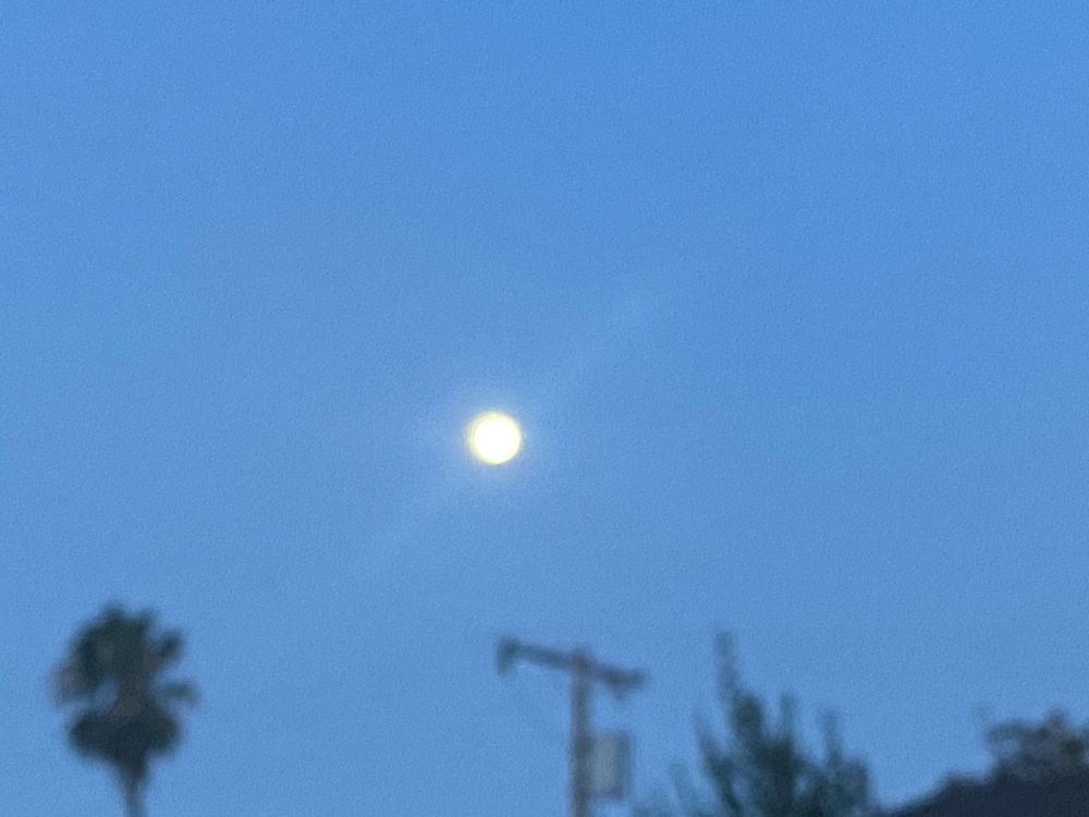 Full Sturgeon moon over LA