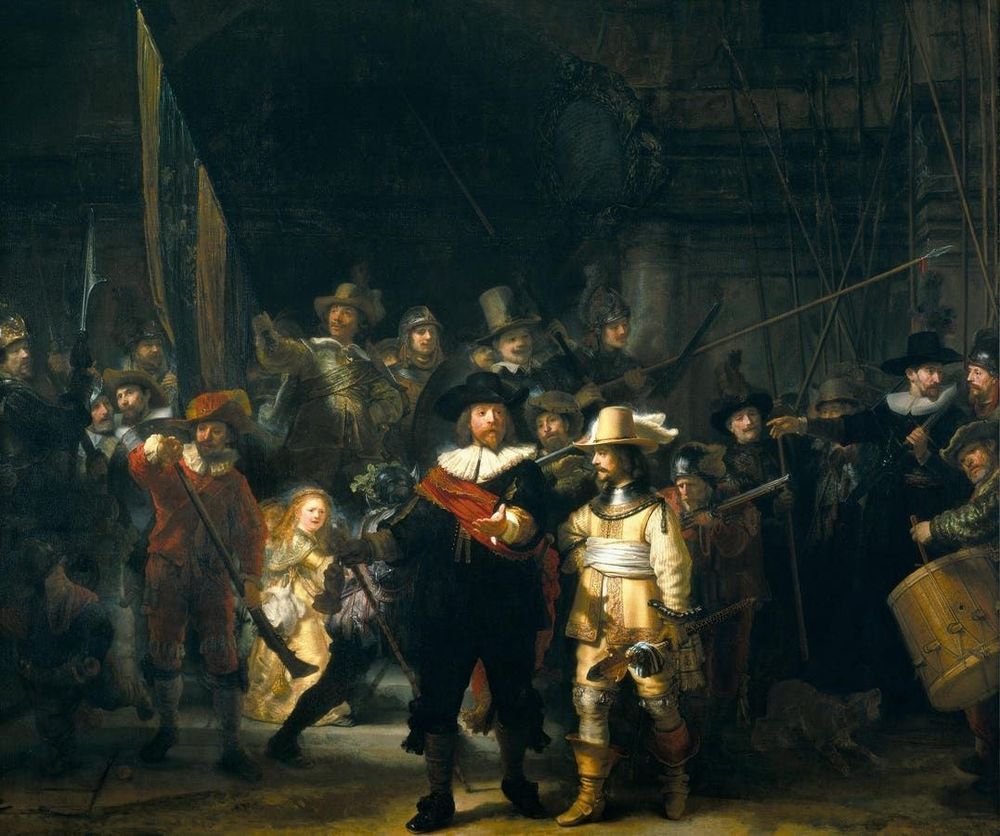 Rembrandt Created His Own Gold-Like Paint For The Night Watch