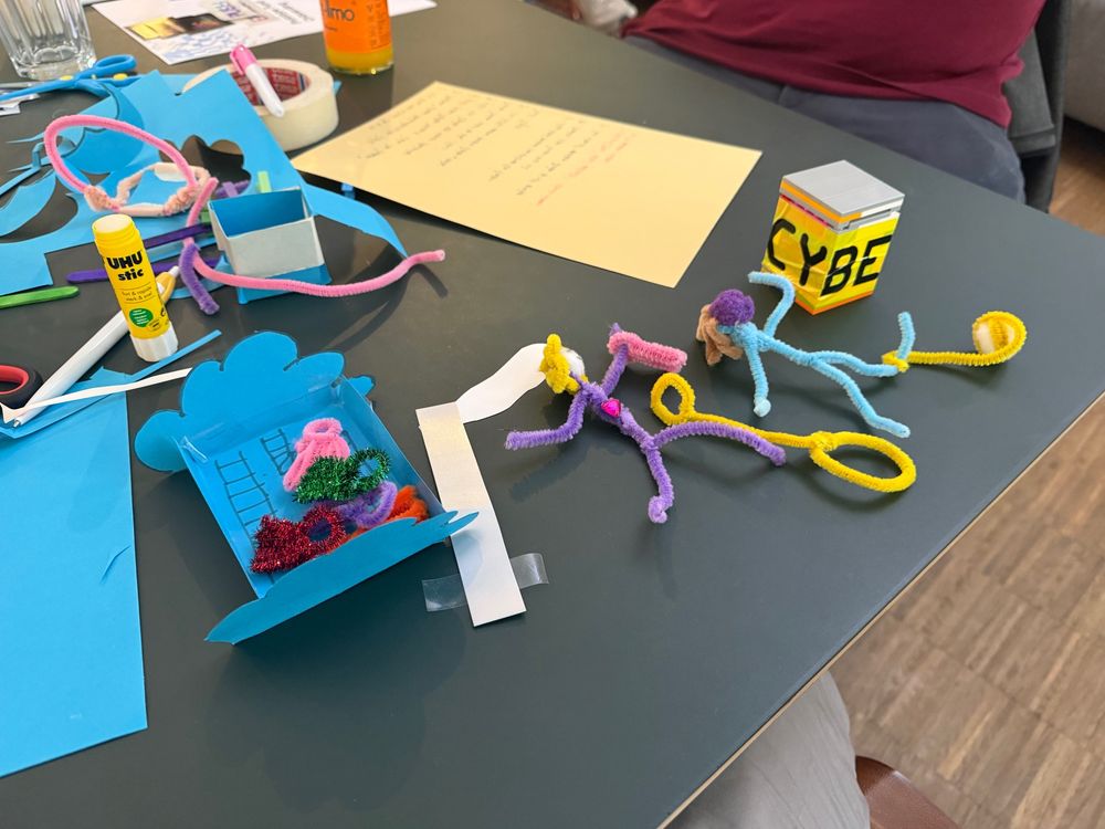 Crafting results: a cloud, 2 people and a lego vault