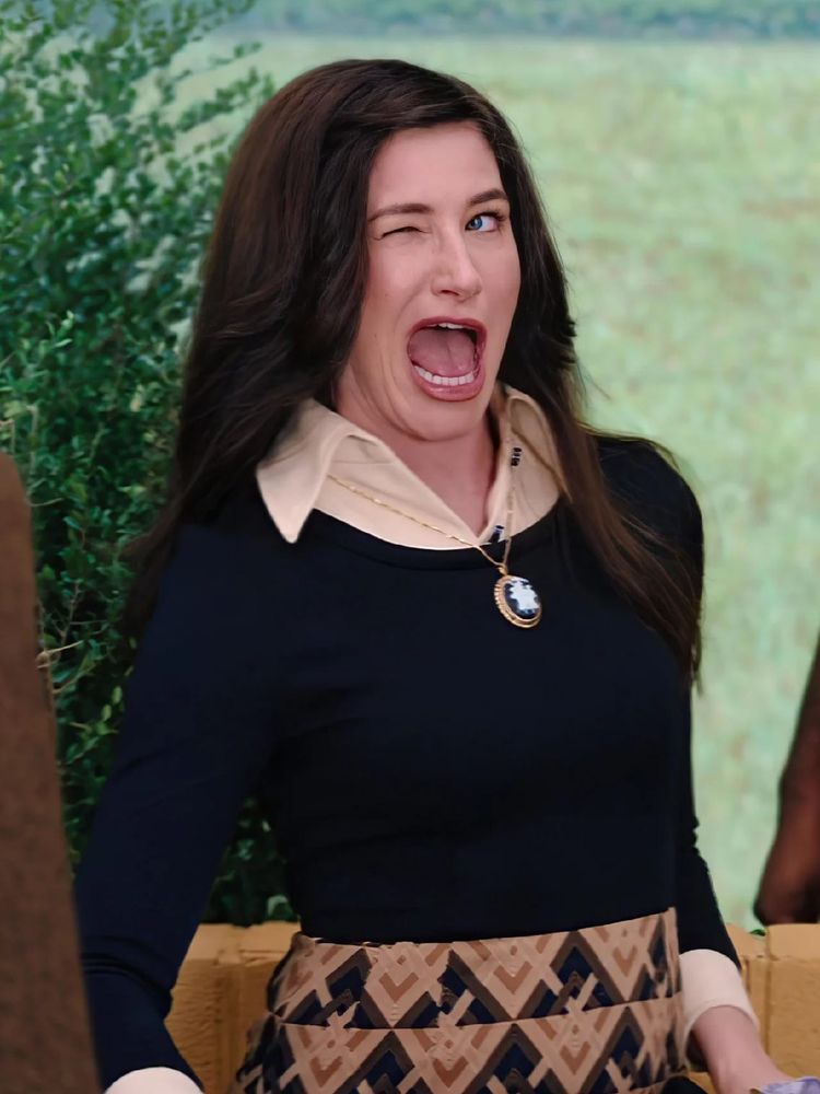 A photo of actress Kathryn Hahn comically winking, which has famously been used in numerous memes.