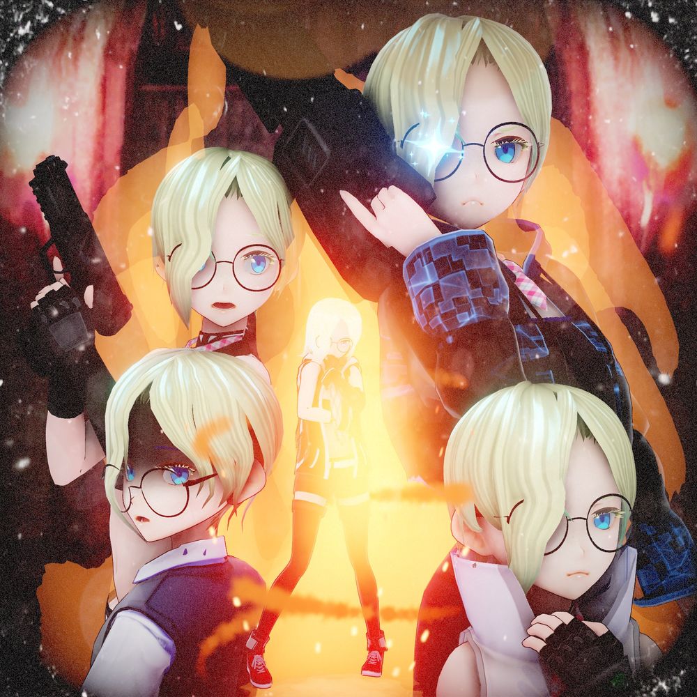 A Terminator style poster implying chaos within the Lulz family. From left to right: Spooky Lulz, Agent Lulz, Mysterious Person X, Cyber Lulz, and Edge Lulz.