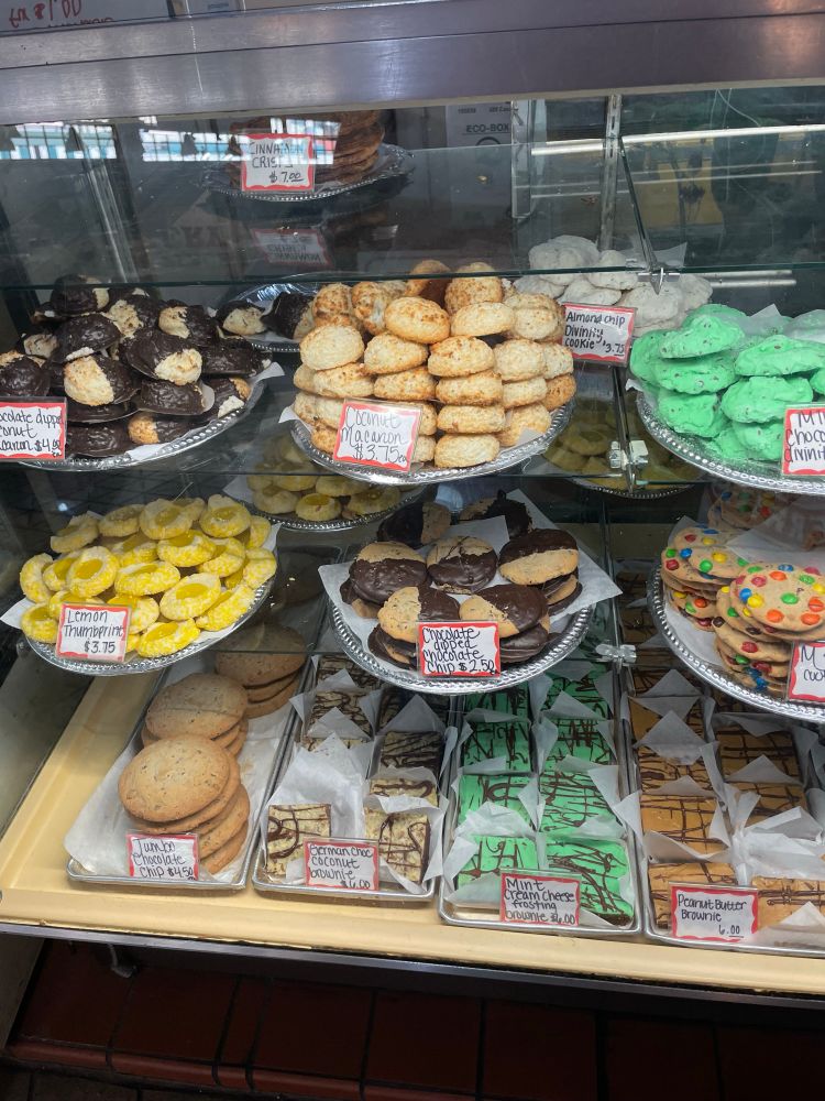 Piles of yummy cookies at pike place 
