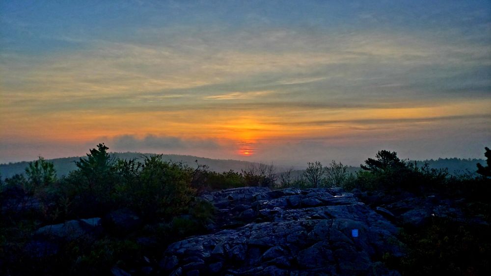 Sunrise this morning, May 3rd, from Buck Hill!