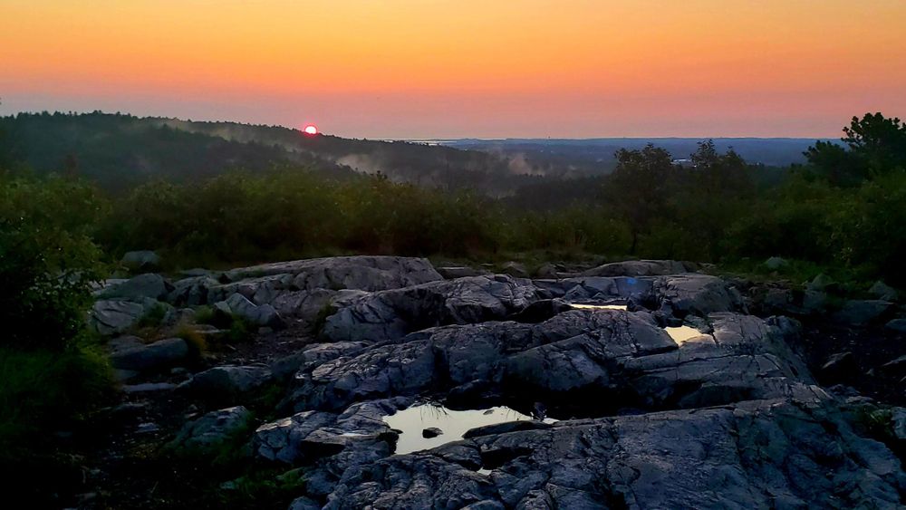 Sunrise this morning, July 21st, from Buck Hill!