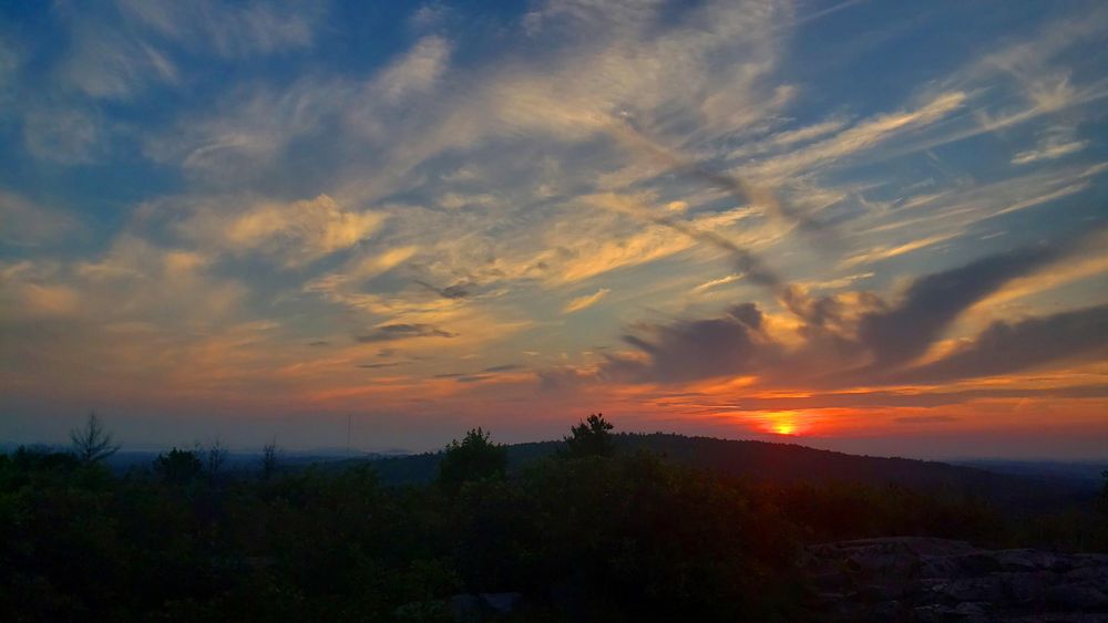 Sunrise this morning, July 6th, from Buck Hill!